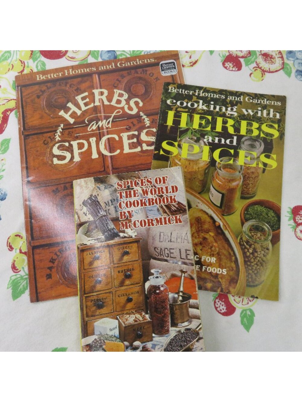 Lot of 3 Herbs and Spices Cookbooks Spices of the World Better Homes